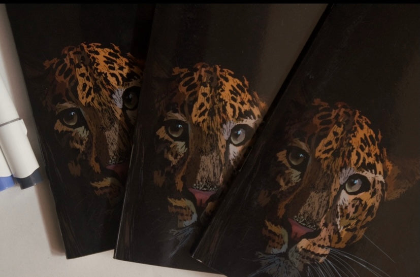Leopard print notebooks