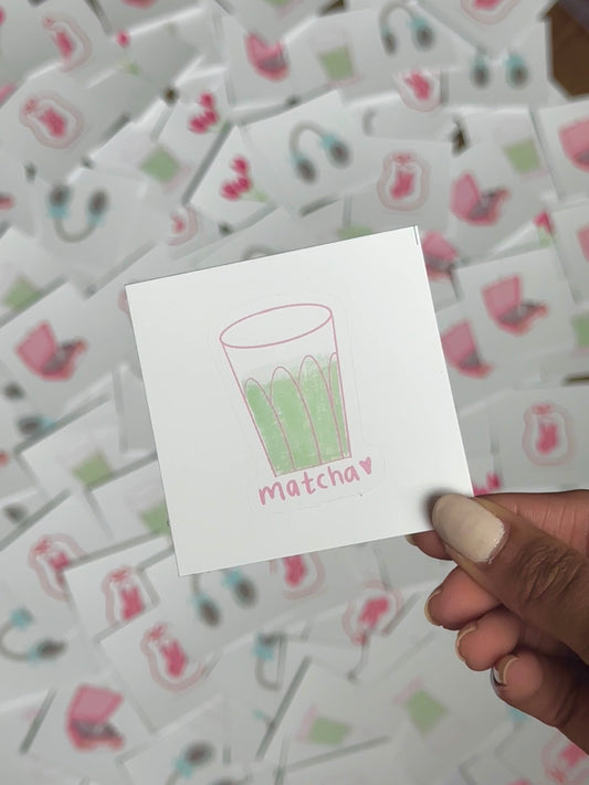 Matcha Laptop Sticker