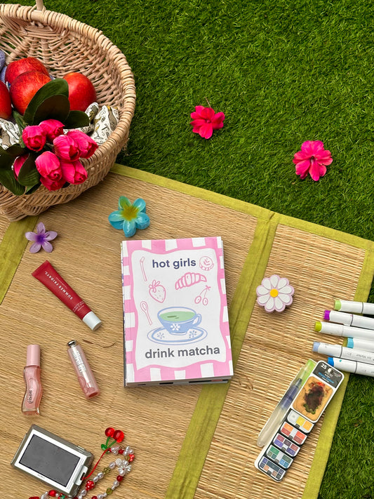Hot girls drink matcha